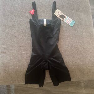 SPANX Black Shaping Open-Bust Bodysuit